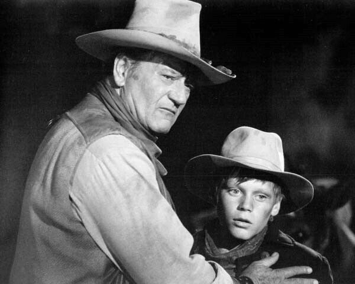 The Cowboys 1972 John Wayne \u0026 Clay O'Brien in scene 8x10 inch photo -  Walmart.com, image size:1200x960