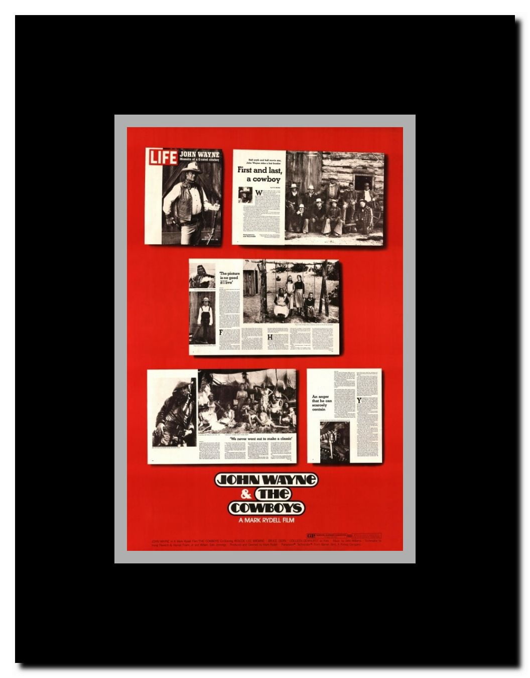 The Cowboys Framed Movie Poster