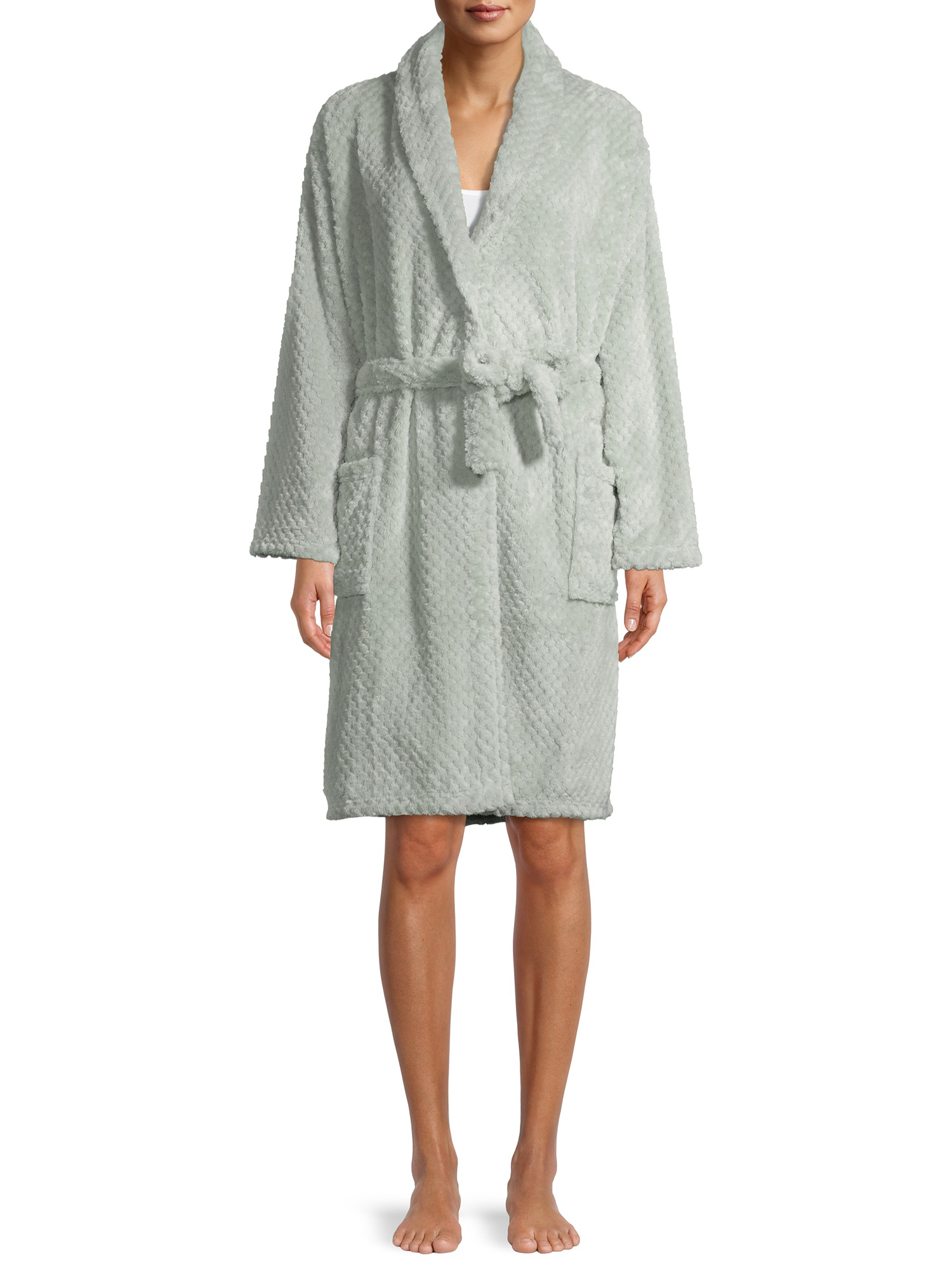 The Cozy Corner Club Durable Easy Care Textured Evening Robe (Women's), 1 Pack - image 1 of 7