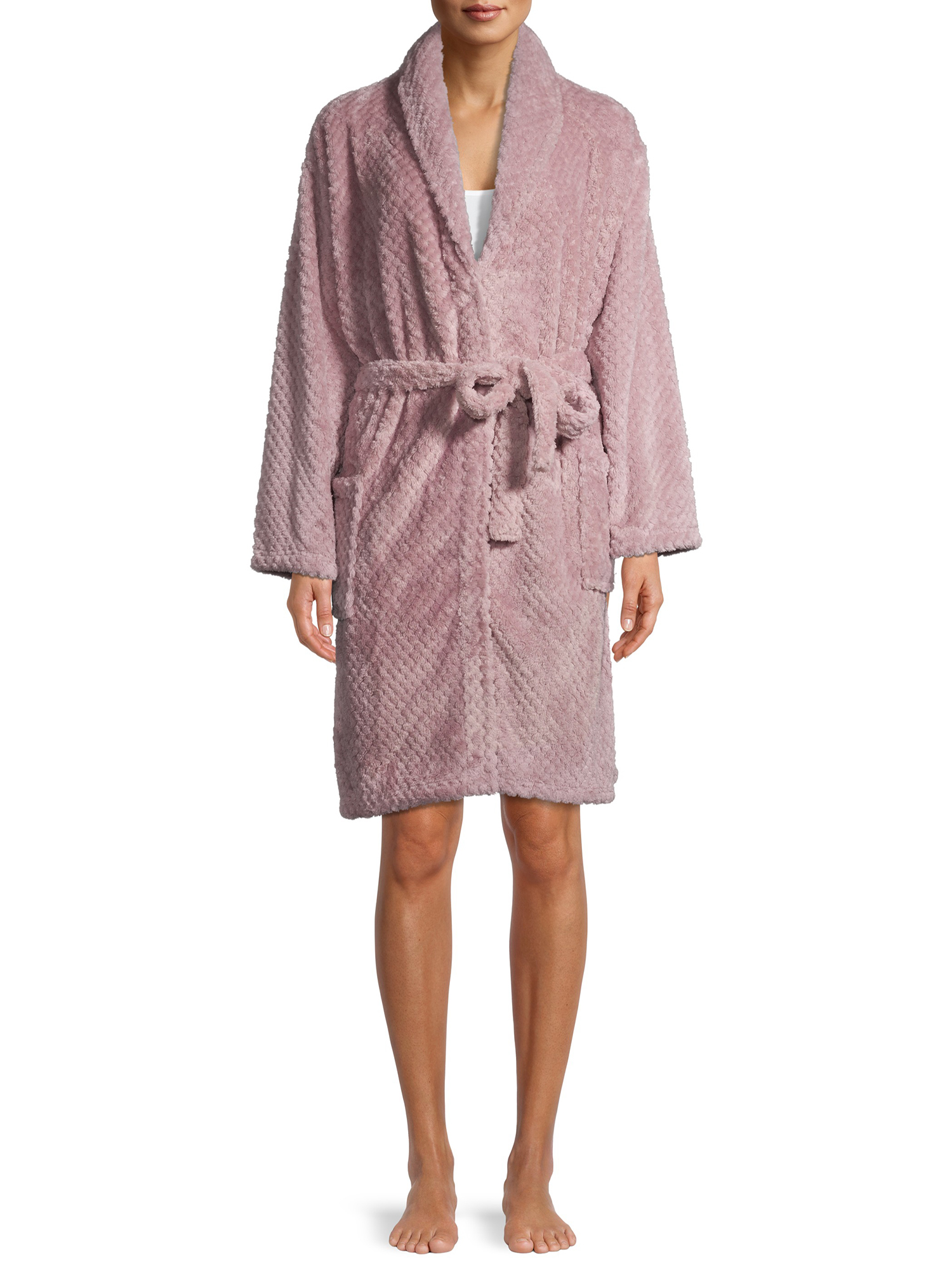 The Cozy Corner Club Durable Easy Care Textured Evening Robe (Women's), 1 Pack - image 1 of 7