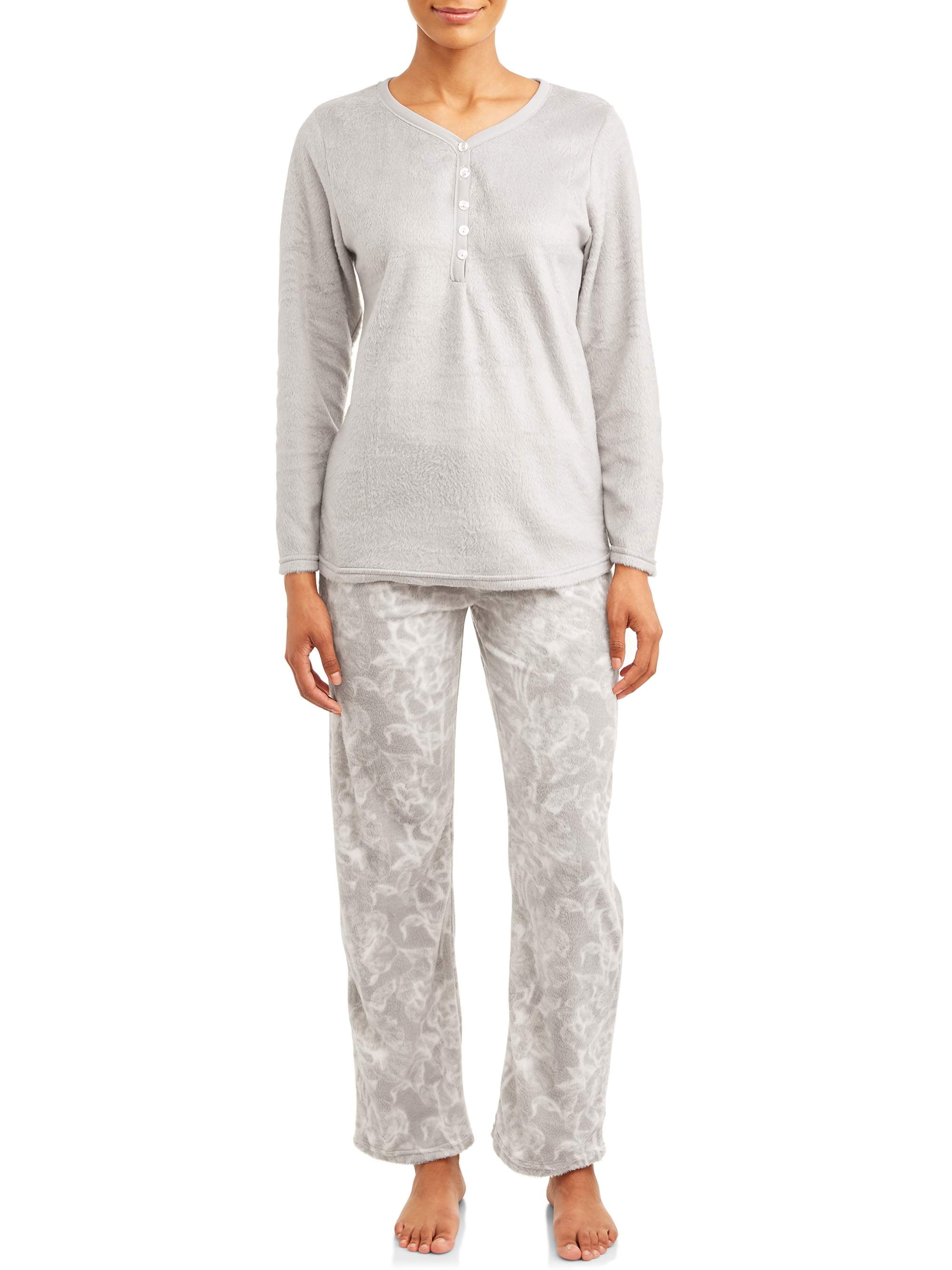 The Cozy Corner Women s Micro Fleece Plush Pajama Set 2 Piece