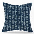 thumbnail image 1 of The Cozy Creations 2PCS Cotton Indigo Blue Decorative Pillow Cover, 20"X20" Double Sided Hand Block Printed Cushion Cover for Sofa Patio Couch, 1 of 9