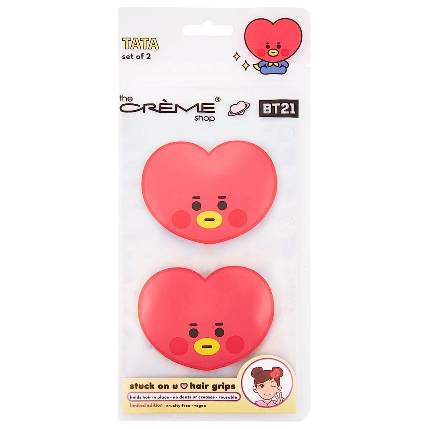 小爪ちゃん♡GUGU TATAシリーズ 10点セット！ The Crème Shop BT21 BABY Stuck On U Hair Grips - TATA - Walmart.com