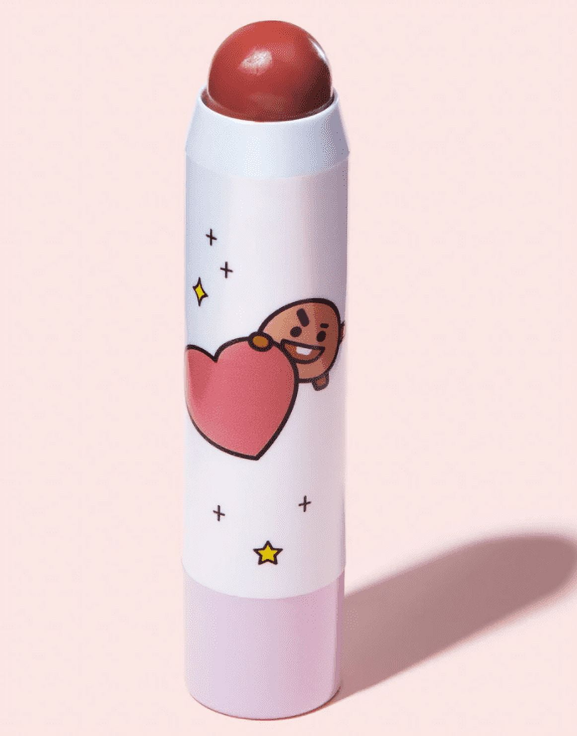 The Crème Shop | BT21: Lip + Cheek Chic Stick | Tinted Essence Stick - Shooky (Rocky Road)