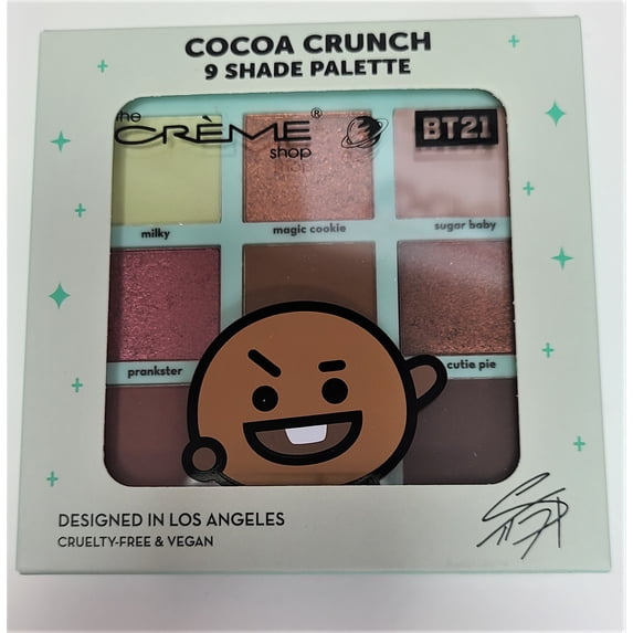 The Crème Shop BT21 SHOOKY cocoa Crunch 9 Shade Palette