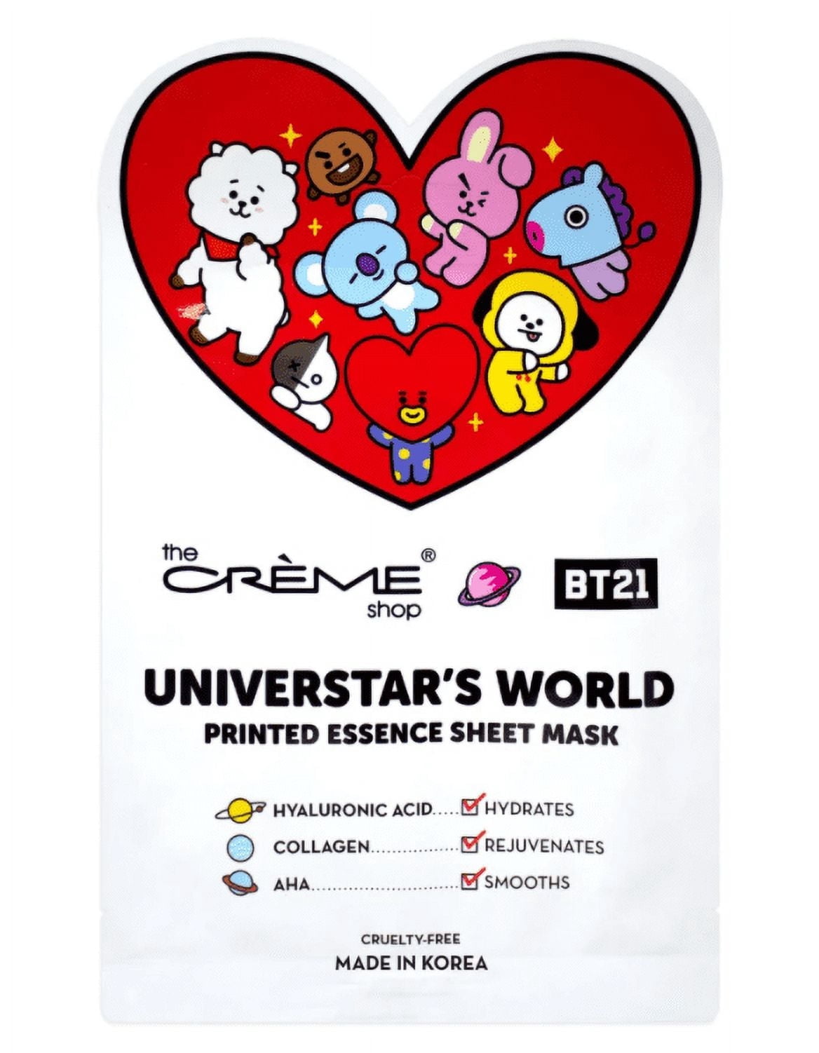 The Crème Shop | BT21: UNIVERSTAR'S WORLD Printed Essence Sheet