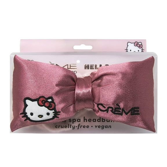 The Crme Shop Hello Kitty Pink Satin Plush Spa Headband