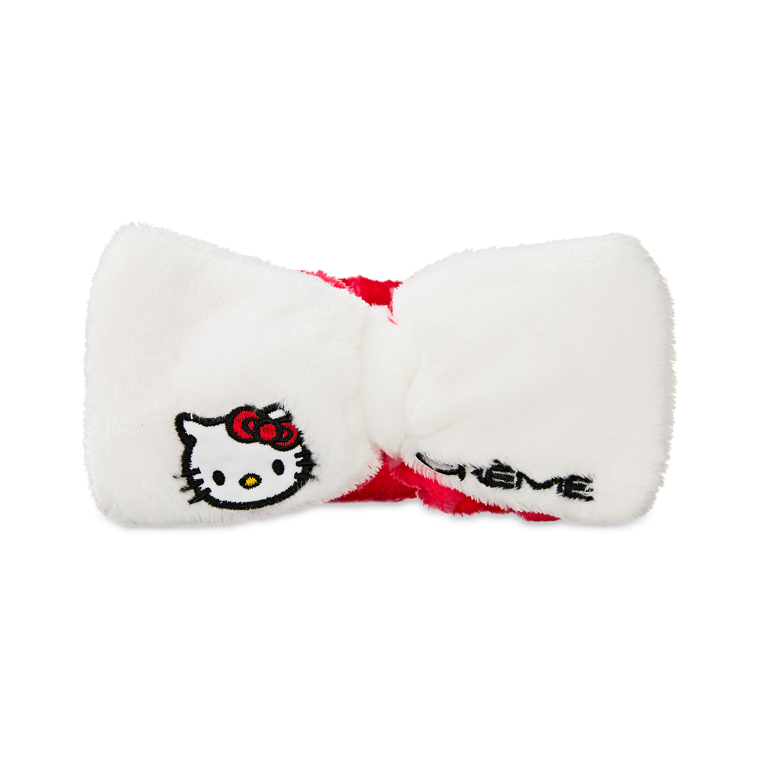 The Creme Shop x Hello Kitty Plush Spa Headband, Pink and White