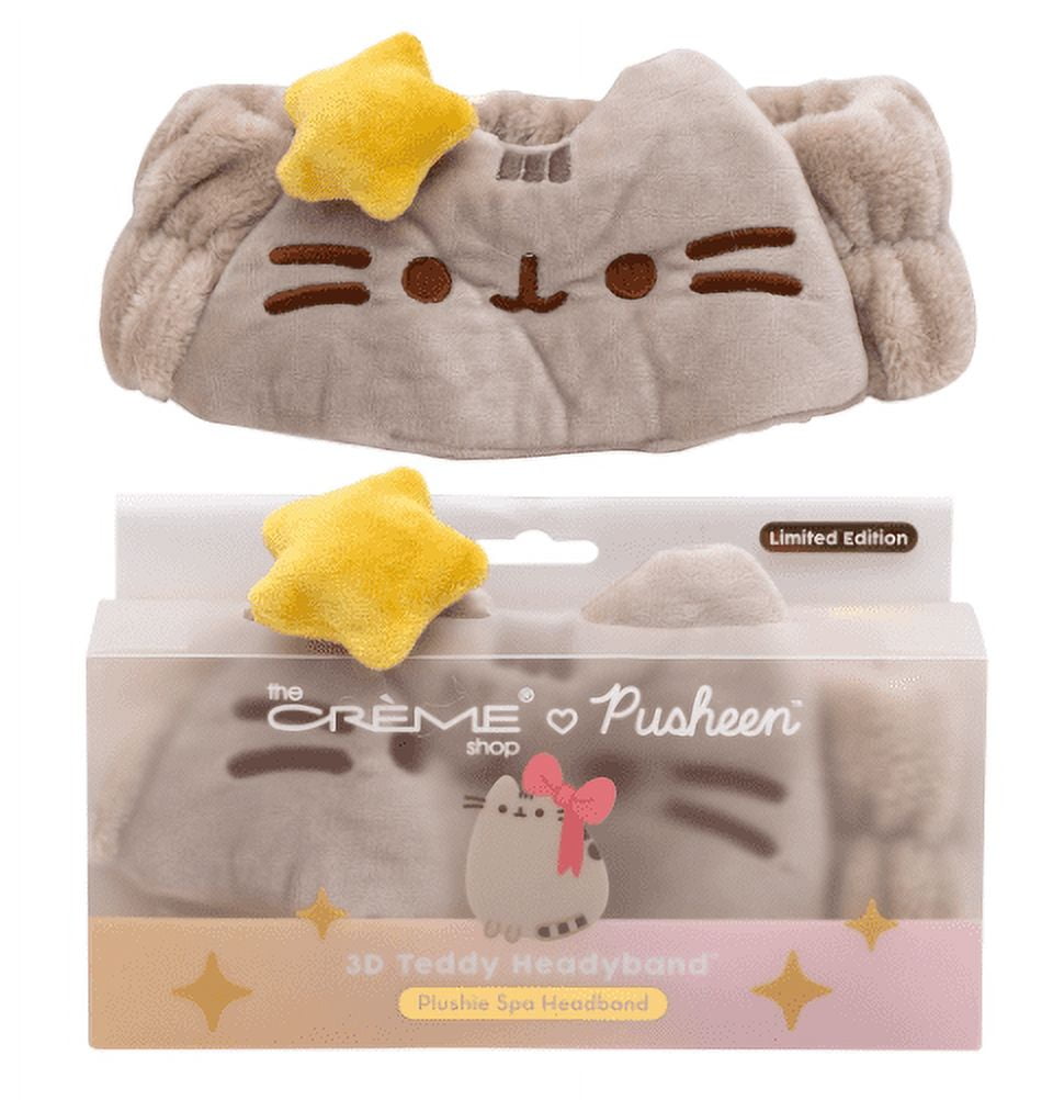 The Crème Shop X PUSHEEN 3D TEDDY HEADYBAND PLUSHIE SPA HEADBAND