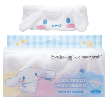 The Crème Shop x CINNAMOROLL 3D TEDDY PLUSH SPA HEADBAND  display picture 3