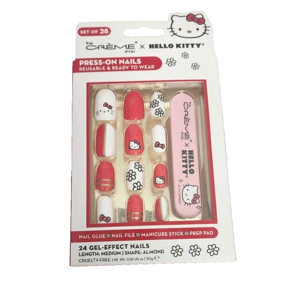 The Crme Shop x Hello Kitty: RED HK Press-On Nails