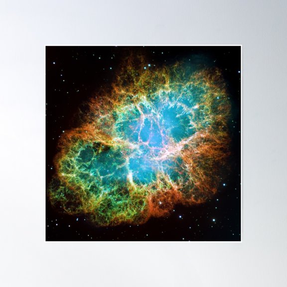 The Crab Nebula M1 Ngc 1952 Taurus A Poster Wall Art, Modern Wall Decor, 16x16 UNFRAMED