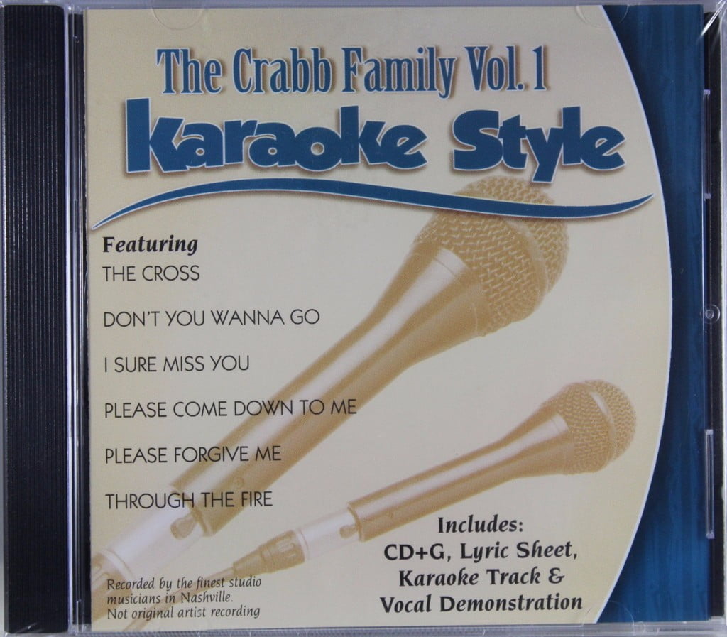 COMING SOON The Crabb Family Volume 1 Daywind Christian Karaoke Style NEW CD+G 6 Songs