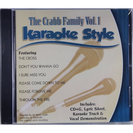 The Crabb Family Volume 1 Daywind Christian Karaoke Style NEW CD+G 6 Songs