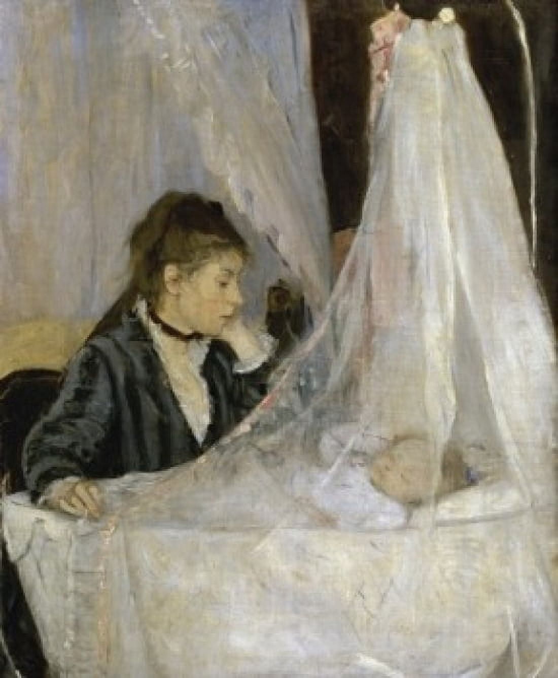 The Cradle (Le berceau) 1872 Berthe Morisot (1841-1895French) Musee dOrsay Paris Canvas Art - Berthe Morisot (24 x 36)