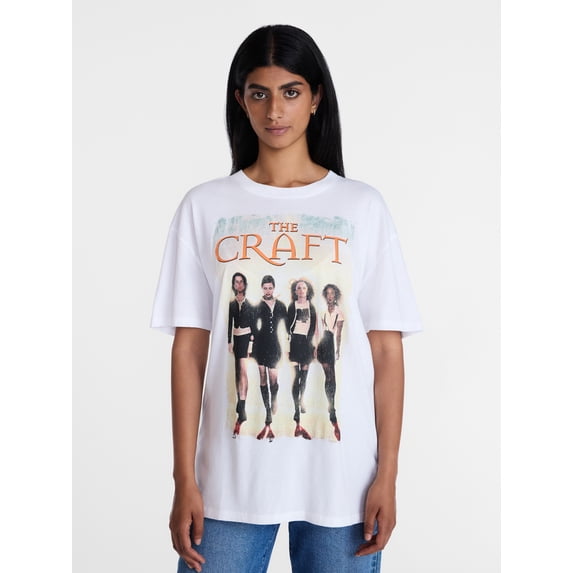 The Craft Women's Halloween Graphic Tee with Short Sleeves, Sizes XXS-XXL