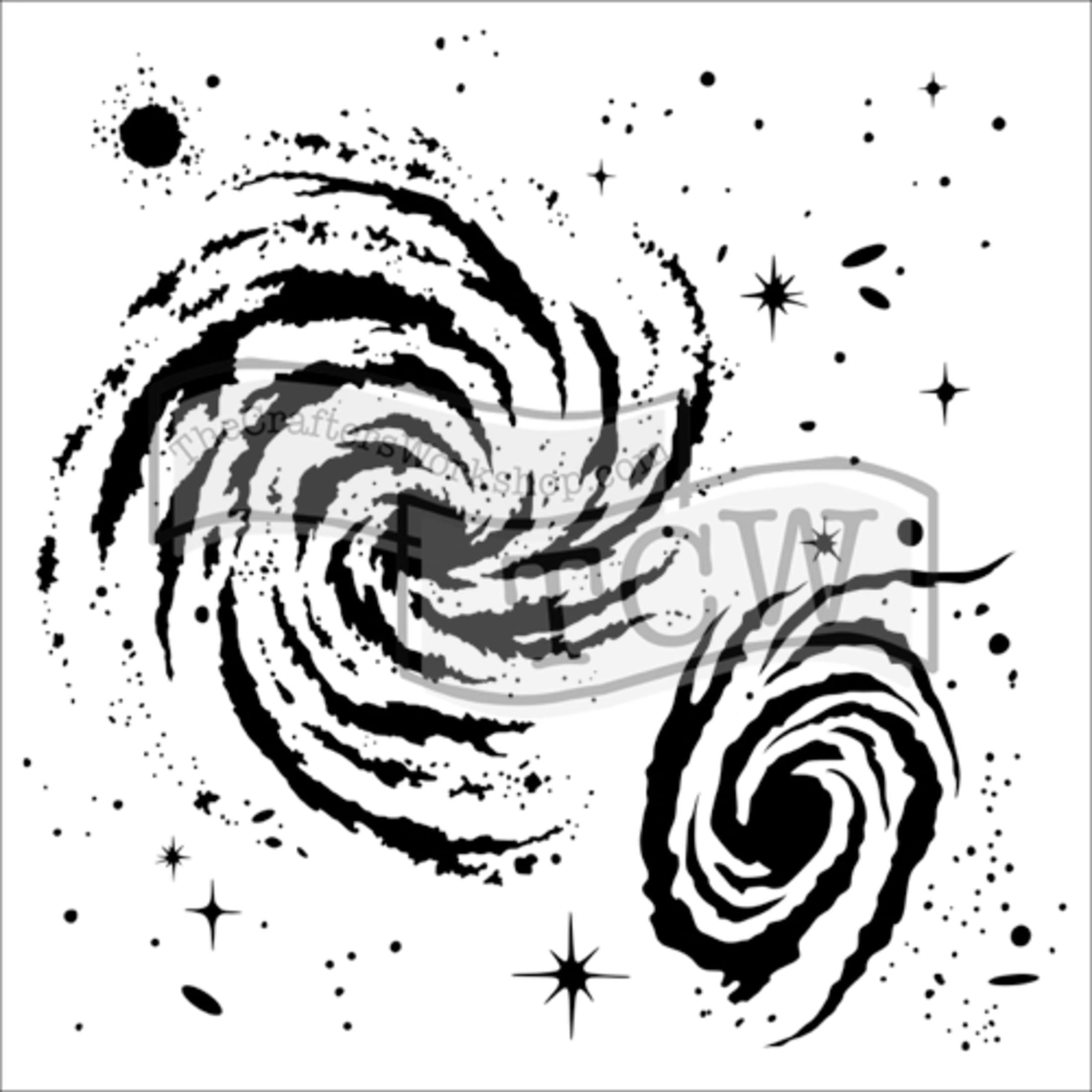 The Crafter's Workshop Stencil, 6 in x 6 in, Galaxy - Walmart.com