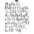 thumbnail image 1 of The Crafter's Workshop Stencil, 8.5" x 11", Dreamsicle 1" Letters, 1 of 2