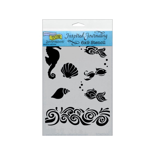 Stencil Riutilizzabile The Crafter's Workshop - Soggetto Orchidea - 56,7g - Per Biglietti, Deco E Mixed Media