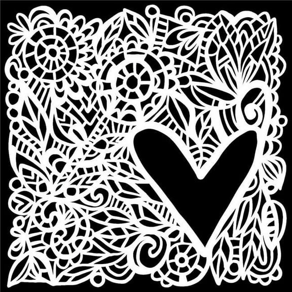 The Crafters Workshop TCW-825 Love Frame - Templates, 12 x 12 in.