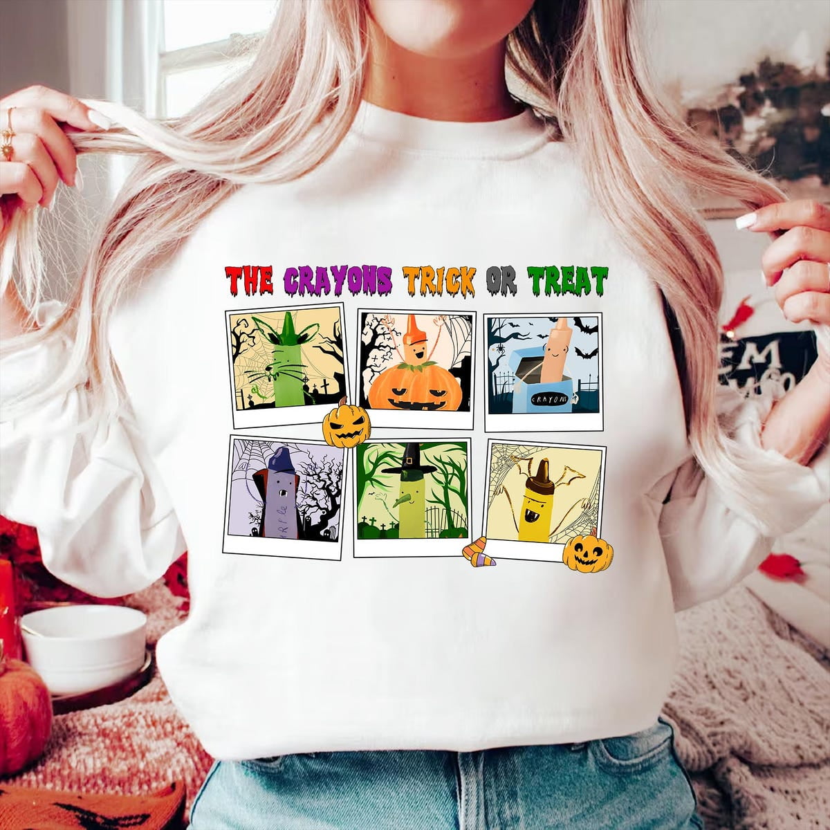 The Crayons Trick Or Treat Halloween Teacher Shirt, Funny Teacher