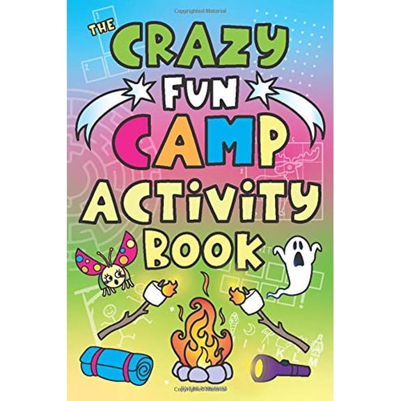 Pre-Owned The Crazy Fun Camp Activity Book: for Kids Word Games, Camping Activities Book, Puzzles, Questions, Jokes, Fun Sleep Away Camp Gift, Sleepover Gift, Camping Stuff, Fun Camping Paperback