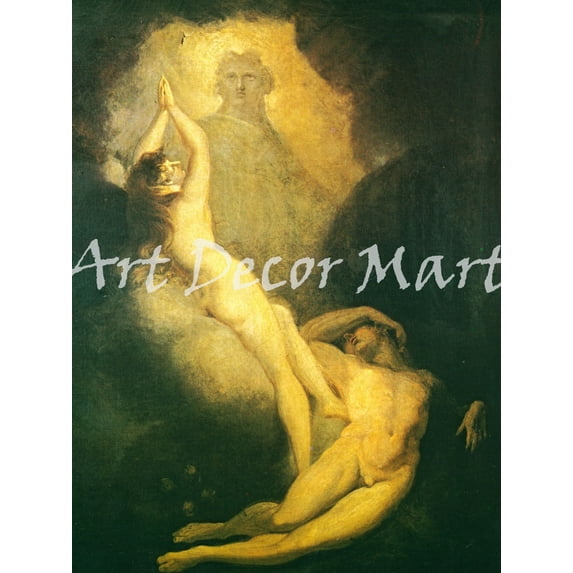 The Creation Of Eve-Fuseli - CANVAS OR FINE PRINT WALL ART