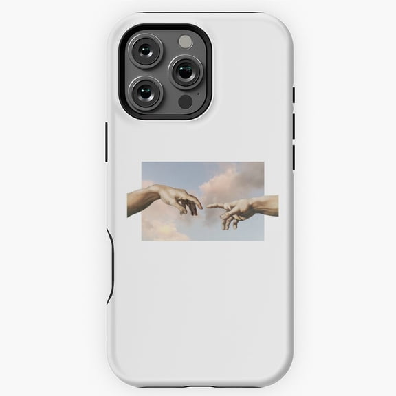 The Creation of Adam Art Parody Phone Case for iPhone 16 15 14 13 12 11 Pro Max