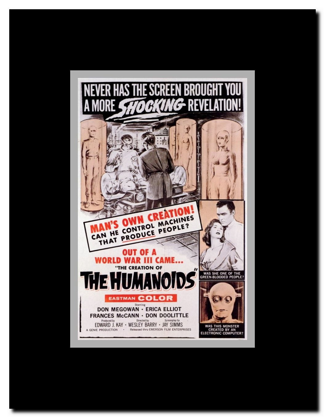 The Creation of the Humanoids Framed Movie Poster