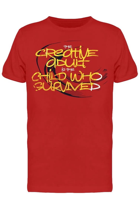 The Creative Adult T-Shirt Men -Image by Shutterstock Men T-Shirt, Male XX-Large