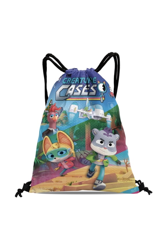 The Creature Cases Drawstring Backpack Bag Party Favors Goodies Merch Gym Waterproof Swimming Beach Fans