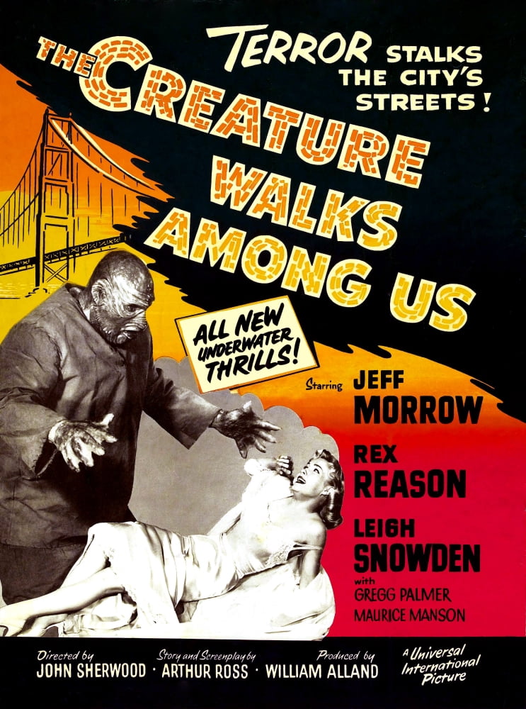 The Creature Walks Among Us Canvas Art - (24 x 36)