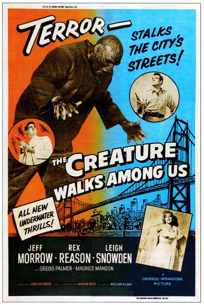 The Creature Walks Among Us Canvas Art - (24 x 36)