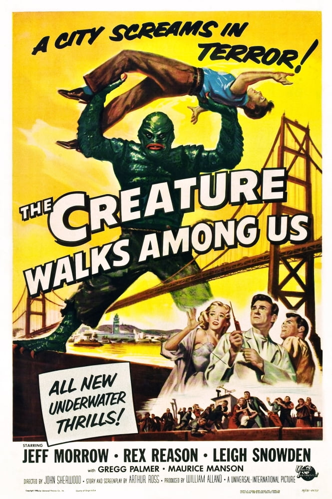 The Creature Walks Among Us Canvas Art - (24 x 36)