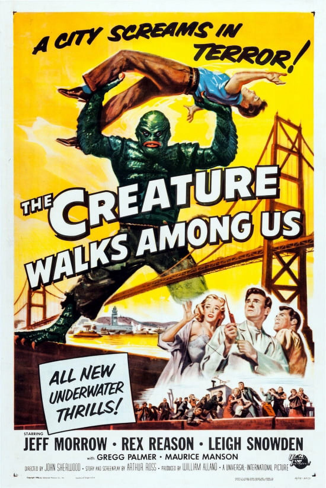 The Creature Walks Among Us Movie Canvas Art - (18 x 24)