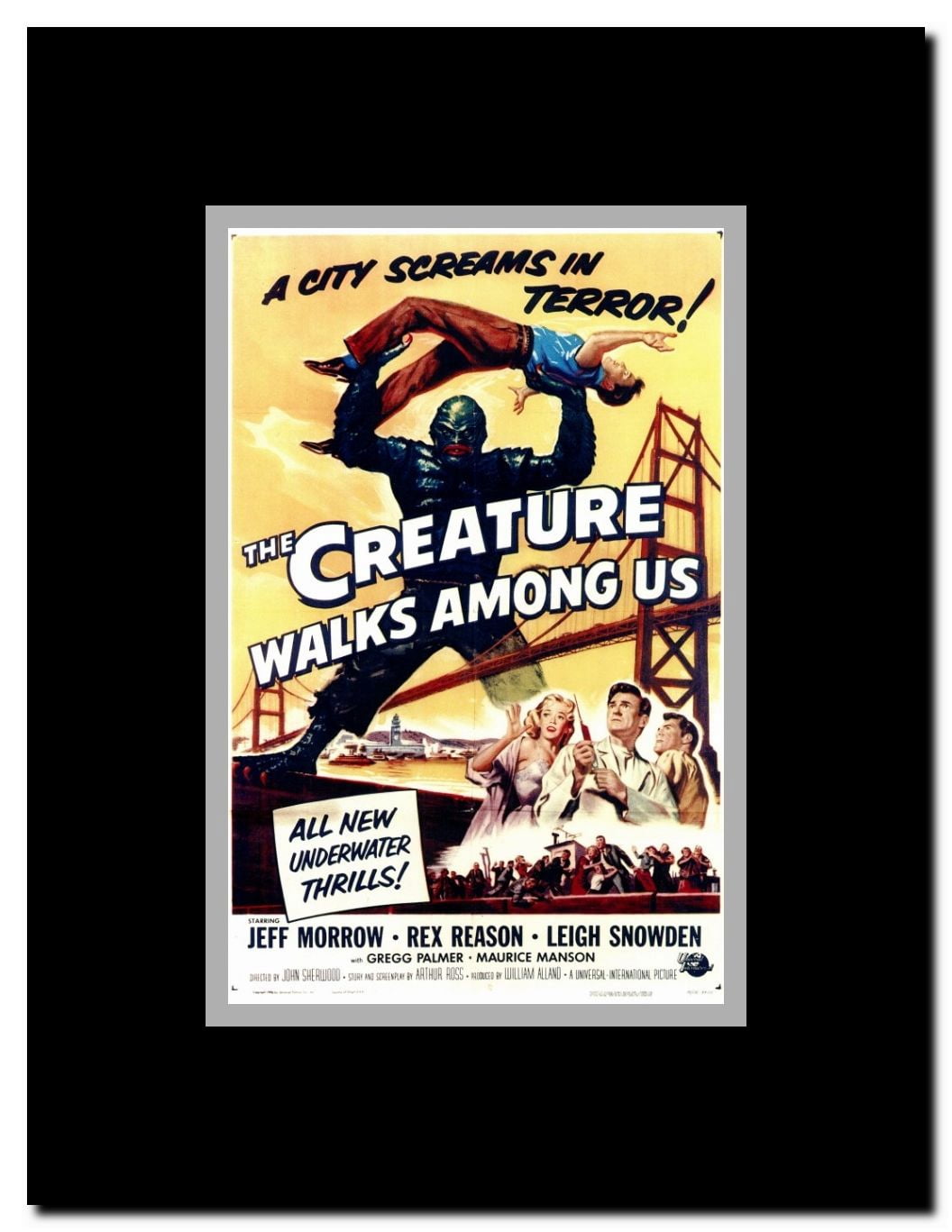 The Creature Walks among Us Framed Movie Poster
