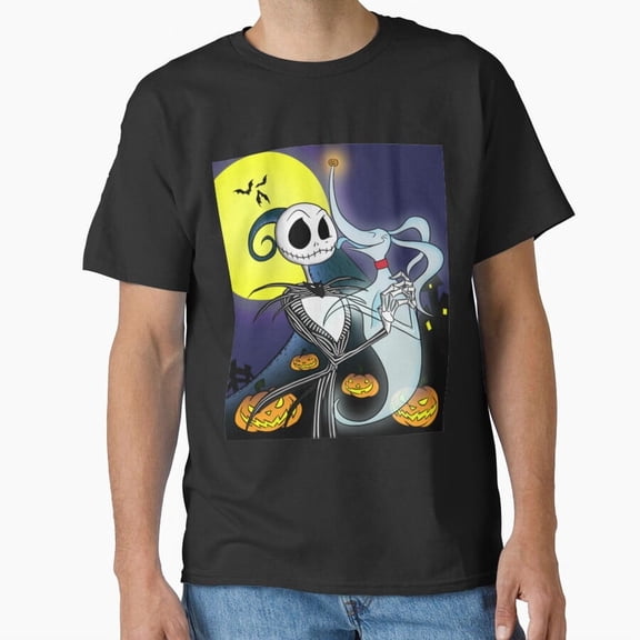 The Creepy Duo Of Jack And His Ghost Dog Zero For Your Holiday Adventure G26061 Unisex T-Shirt, Up to Size 5XL