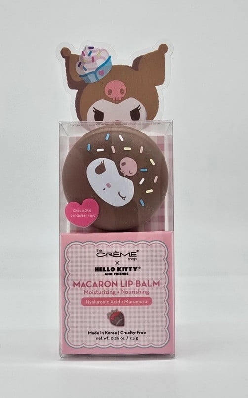 Crme Shop x Hello Kitty Kuromi Macaron Lip Balm Chocolate