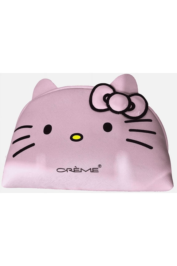 The Creme Shop DOME MAKEUP TRAVEL POUCH - Hello Kitty PINK