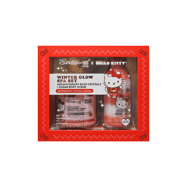 The Creme Shop Hello Kitty Peppermint Cocoa Spa Set-12.36 oz Bath ...