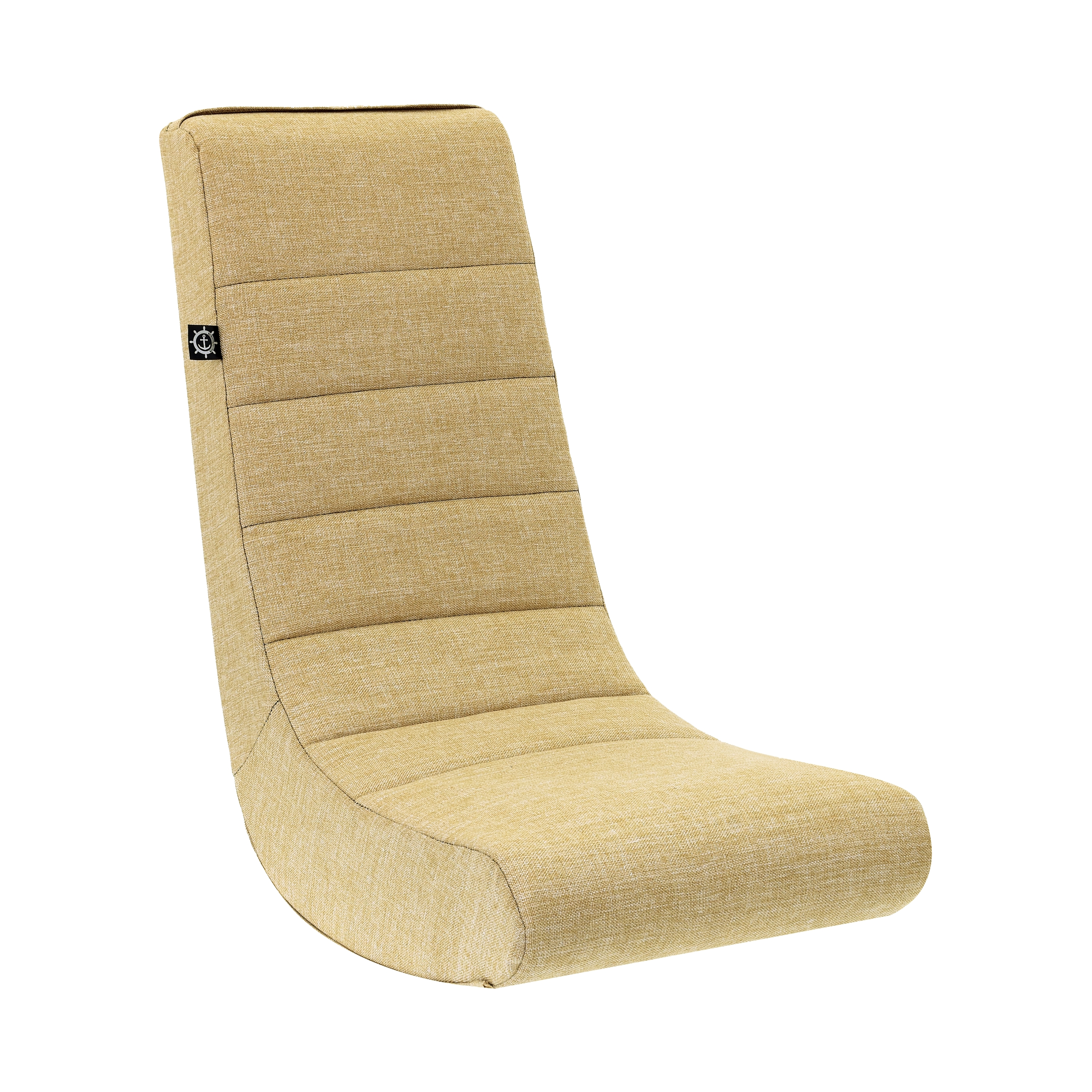 The Crew Furniture Classic Video Rocker Floor Gaming Chair, Kids and Teens, Polyester Linen, Camel - image 1 of 9