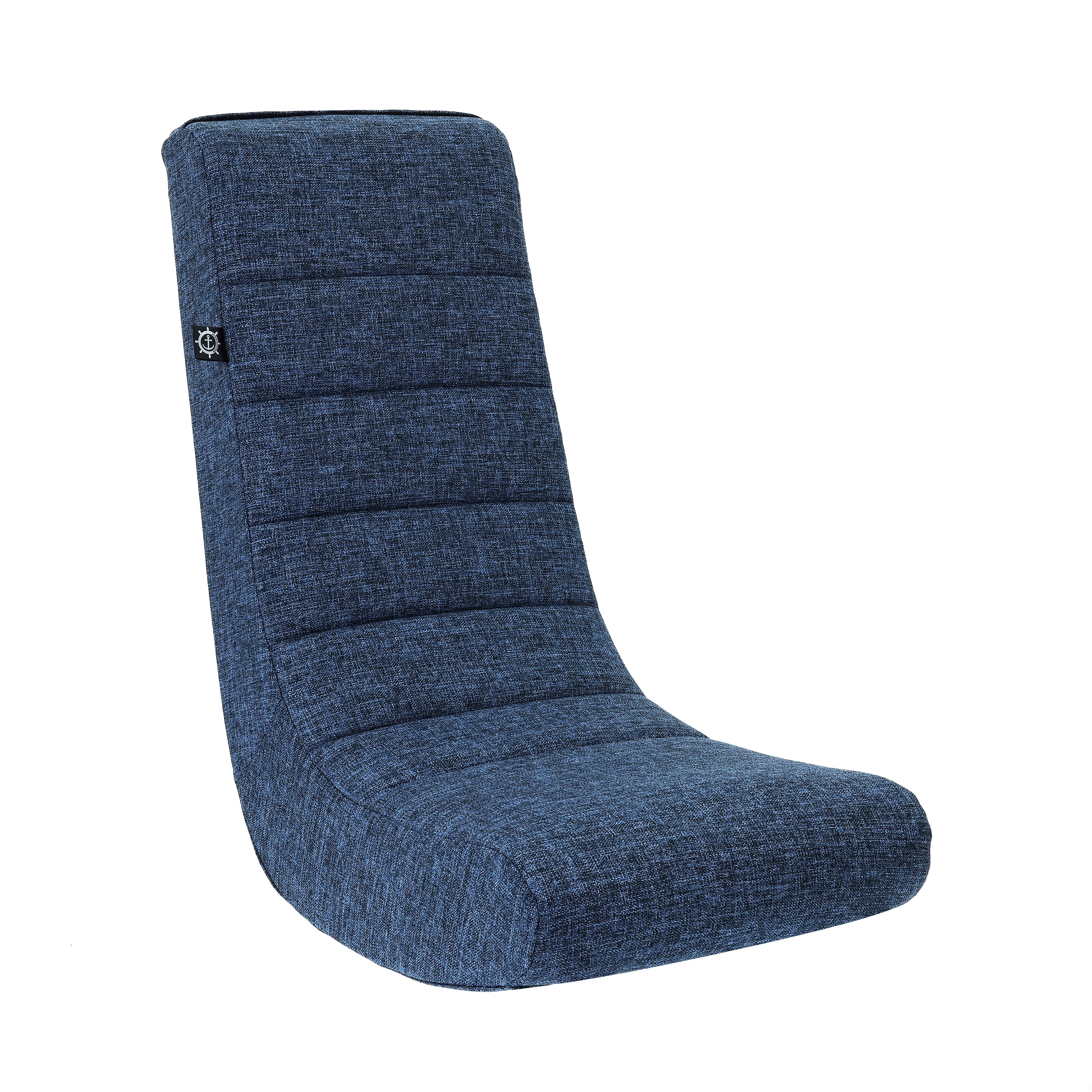 The Crew Furniture Classic Video Rocker Floor Gaming Chair, Kids and Teens, Polyester Linen, Sapphire - image 1 of 9