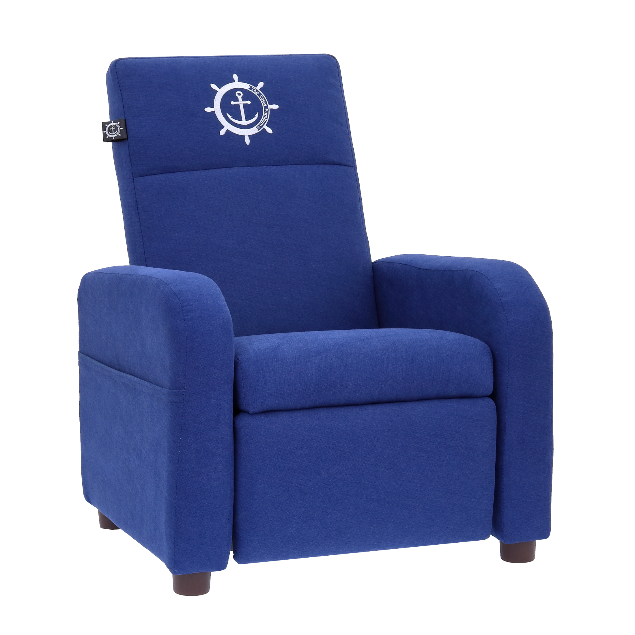 The Crew Furniture Ensign Kids Recliner Chair Blue