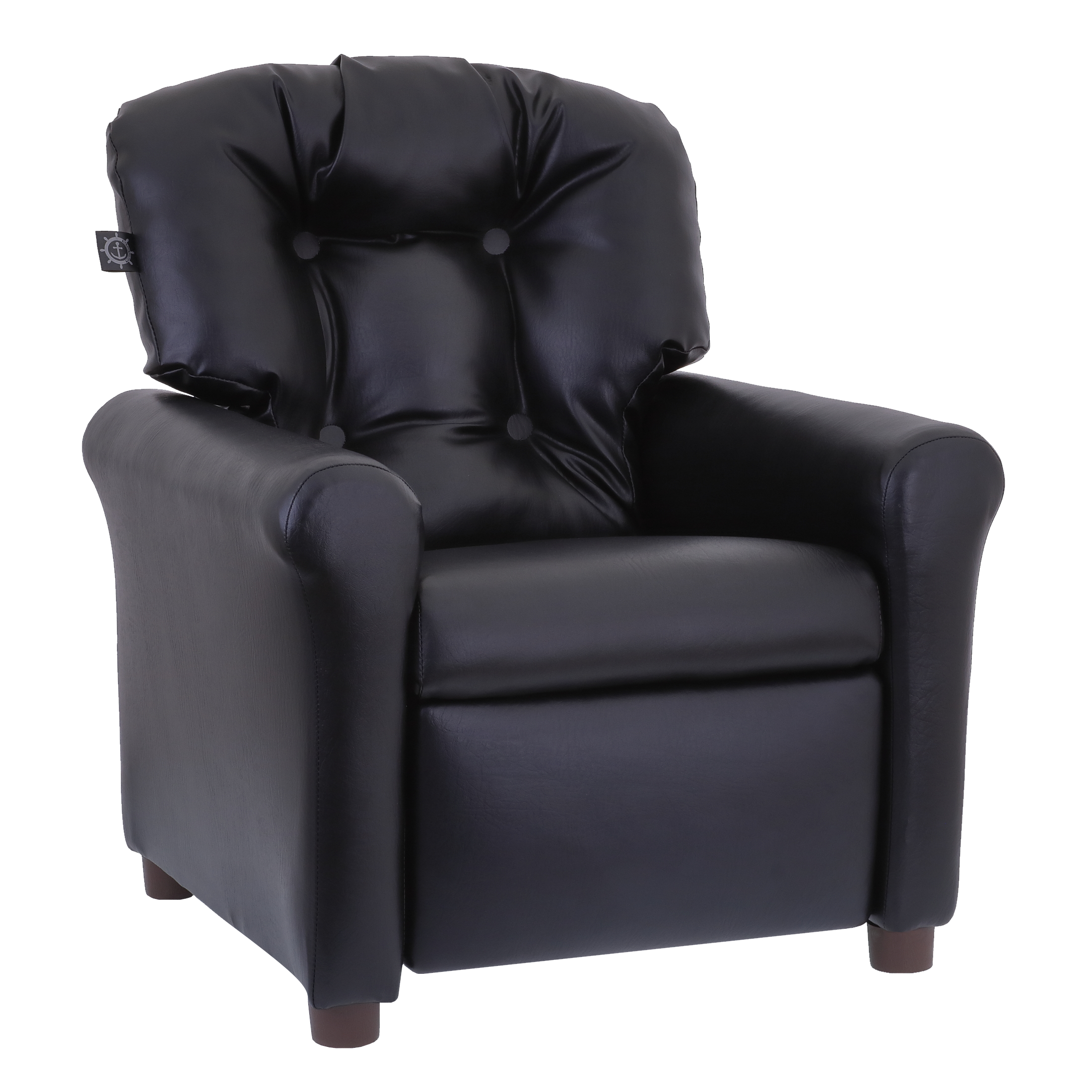 The Crew Furniture Traditional Kids Recliner Chair Toddler Ages 1 5 Years PU Faux Leather Black: What to Expect