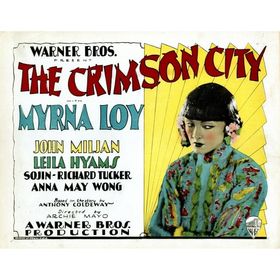 The Crimson City Myrna Loy 1928 Movie Poster Masterprint (28 x 22)