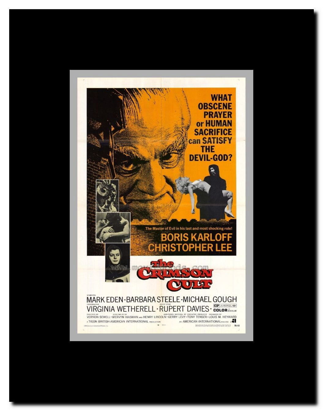 The Crimson Cult Framed Movie Poster
