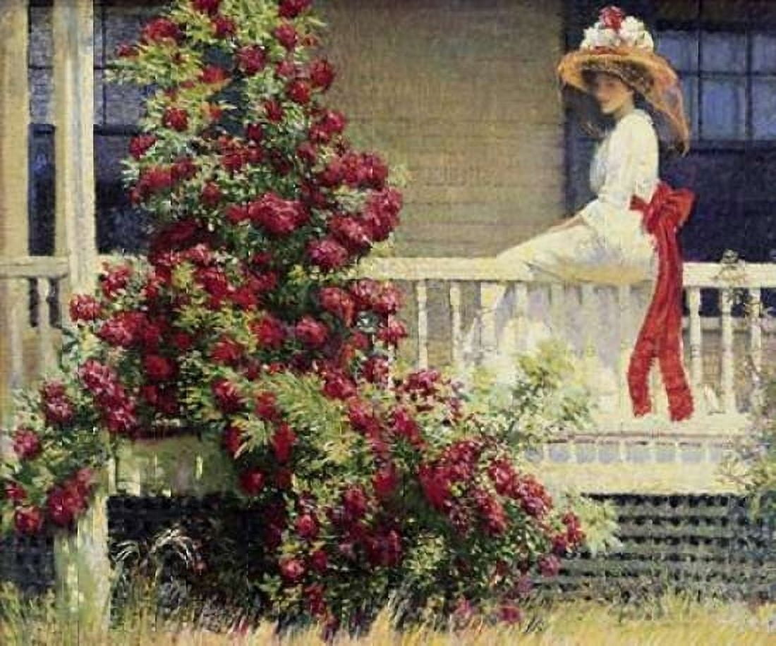 The Crimson Rambler Canvas Art - Philip Leslie Hale (24 x 24)