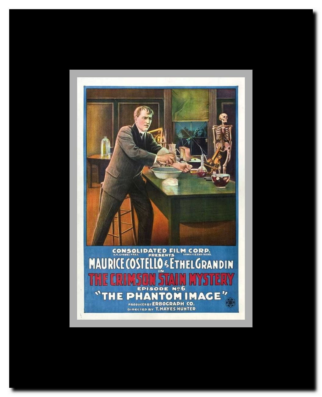 The Crimson Stain Mystery Framed Movie Poster