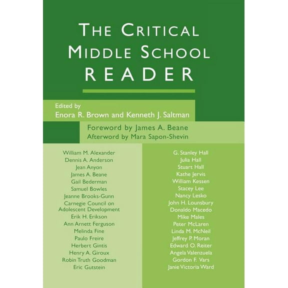 The Critical Middle School Reader, (Paperback)