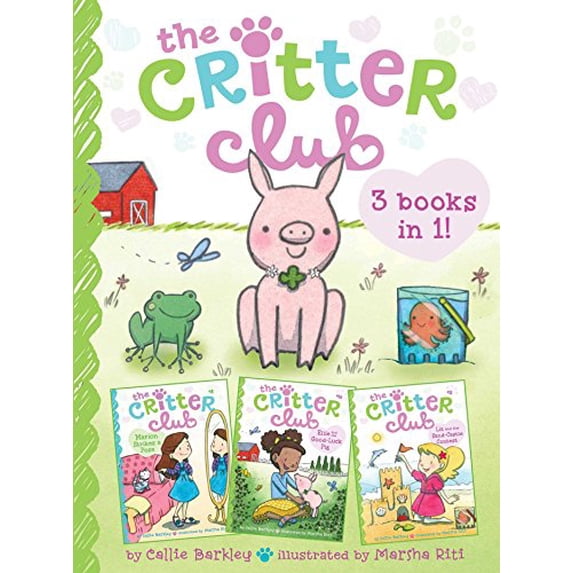 Pre-Owned The Critter Club 3 Books in 1! #3: Marion Strikes a Pose; Ellie and the Good-Luck Pig; Liz and the Sand-Castle Contest (Paperback) 1534409386 9781534409385